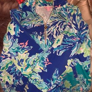 Lily Pulitzer pullover, maybe worn twice